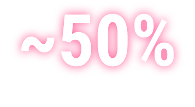 Graphic showing approximately 50% with (n=61)